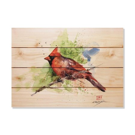 WILE E. WOOD 20 x 14 in. Crousers Cardinal Wood Art DCCA-2014